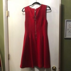 Anthropology red large dress with zipper. Good material and very classy